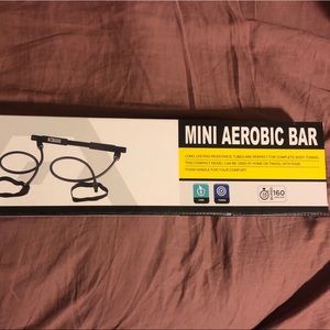 Mini aerobic bar for exercise at home or on the go